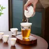 Porcelana de Jade Blanco Dehua Taza Pequeña de Té Kung Fu Taza de Cata de Té tamaño pequeño Taza Aromática Juego de Té Kung Fu Taza de Invitado Taza de Té para el Hogar