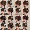 Nuevo Pinza Grande para el Cabello 2025 para Cabello Grueso, Accesorio para el Cabello de Otoño e Invierno, Pinza de Tiburón para la Parte Posterior de la Cabeza, Pinza de Garra de Peluche Retro para Moño para Mujeres