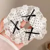 Pañuelo Cuadrado Estilo Perezoso para Atar el Cabello con un Toque de Lujo, Scrunchie Grande para Mujer, Cuerda para Cola de Caballo, Lazo de Tela para el Cabello, Accesorio para el Cabello Estilo Dulce