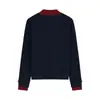 Suéter de Punto de Manga Larga con Bloques de Color y Cuello Alto Falso de Dos Piezas para Mujer, Nuevo Estilo Otoño e Invierno 2026, Top Elegante y Adelgazante