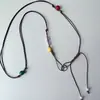 Funda para Auriculares con Botón de Cordón de Cuero Marrón Lanyard para Teléfono Correa Larga Cruzada Tejida Se Puede Llevar en el Hombro o Cruzada Accesorios Pequeños de Yiwu Accesorio Colgante