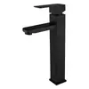 Grifo para lavabo de acero inoxidable 304, agua fría y caliente, grifo de un agujero para lavabo, lavabo de tocador de baño, transfronterizo