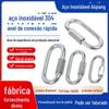 Anel de conexão rápida em aço inoxidável 304 elo de corrente link de corda porta fivela de montanhismo fivela de pista acessórios de rigging M8M12