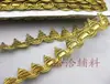 3 Tipos de Adorno de Encaje Dorado, Adorno de Encaje de Linterna Grande con Forma de Pagoda y Figura de 8, Accesorios de Ropa para Manualidades, Precio por Yarda