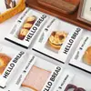 Bolsa de Embalaje para Pan Bagel de Moda Bolsa para Empaquetar Pan Estilo Europeo Agua Alcalina Bolsa para Empaquetar Tostadas Ventana Transparente Bolsa para Pan Hecho a Medida