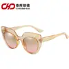 Nuevas Gafas de Sol Exclusivas Transfronterizas Venta al por Mayor Moda Retro Populares Estrella Orejas de Gato Europeas y Americanas Metal Personalizadas Gafas de Sol
