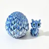 Venta Caliente Transfronteriza Huevo de Dragón Mini Plegable Impreso en 3D y Set de Dragón Figuras de Modelo Creativas y Divertidas