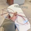 Óculos com Armação Verde Limão Podem Ser Equipados com Lentes de Grau, Proteção Ocular Fashionável de Alta Definição, Bloqueio de Luz Azul, Aparência Natural, Lentes Sem Grau