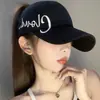 Nueva Gorra de Pato con Protección Solar para Exteriores para Salidas Gorra de Béisbol Bordada con Letras de Media Altura para Mujeres Sombrero de Mujer con Protección Solar para Cola de Caballo Abierto