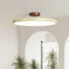 Luminária de teto para quarto na cor creme de meados do século, design simples e retrô, agradável aos olhos, adequada para quartos principais, iluminação de espectro total e ideal para quartos de crianças e salas de estudo