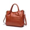 Bolsa Tote Dente de Cachorro Grande Capacidade Luxo Leve Couro Genuíno Bolsa Feminina Couro Bovino de Primeira Camada Moda Bolsa de Mão Bolsa Transversal
