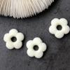 Chaveiro para Carro com Florzinhas Aveludadas Acessórios de Joia DIY Material para Bolsa de Contas Artesanal Flor de Cinco Pétalas de Pelúcia Contas