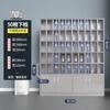 Armário de Armazenamento de Porta-Copos para Chá de Funcionário de Oficina de Fábrica Armário de Armazenamento de Aço Inoxidável Armário de Copos de Aço Inoxidável com 25 Compartimentos Porta-Copos