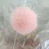 Llavero Colgante Bola de Pelo Falso de Zorro Transfronterizo Bola de Peluche de Mapache Falso Colorida Accesorios para Ropa Zapatos Sombrero Bolsas Venta al por Mayor