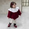 Roupa de Inverno Infantil, Roupa de Inverno para Bebê, Roupa Infantil Estilo Coreano Espessa, Macacão de Veludo de Uma Peça para Meninas