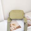 Capa Superior Cuero Vacuno Bolso Cuadrado Pequeño Cruzado para Teléfono Móvil Cambio Moda Combinable para Mujer Práctico Color Sólido Bolso de Cuero al Hombro