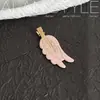 Un Nuevo Pinza para el Cabello de Acetato Estilo Coreano de Lan, Elegante Clip de Tiburón con Patrón de Lunares Florales a Cuadros para Mujer