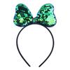 Xintian Lentejuelas para Niños Hecho a Mano Lazo Diadema Accesorios para el Cabello Celebridad de Internet Transfronterizo Dulce Color Sólido Tela Tarjeta para el Cabello Suministro