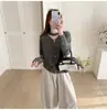 Suéter de Punto Rojo para Mujer Otoño Año del Zodiaco Chaqueta Cardigan Mujer 2026 Nuevo Top de Punto con Cuello en V