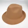 Nuevo sombrero de montar Xizang sombrero de mezclilla occidental europeo y americano sombrero de jazz de lana otoño e invierno sombrero bombín pequeño de lana suave de exportación