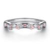 S925 transfronteiriço anel de prata esterlina meninas conjunto anel embutido em forma de coração zircão anel de diamante proposta de casamento fabricantes em estoque