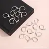 Ganchos Franceses de Mola para Orelha, Clipes de Orelha, Fivelas de Orelha, Acessórios para Joias de Brinco DIY, Ganchos Franceses de Orelha em Forma de D Modernos e Simples