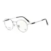 Nuevas Monturas de Gafas de Titanio Puro para Mujer, Monturas Redondas Personalizadas, Estilo Universitario Retro Artístico con Monturas de Gafas para Miopía con Bloqueo de Luz Azul para Hombre