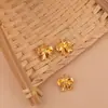 Colgante de Loto Chapado en Oro que Conserva el Color Campana Chapada en Oro Método Antiguo Pulsera Hecha a Mano DIY Colgante de Cuentas Accesorios de Joyería