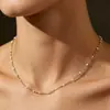 Variedad de joyería transfronteriza europea y americana, collar con colgante de perlas de alta venta, cadena para la clavícula de temperamento de lujo ligero para mujer, collar explosivo