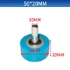 Máquina envolvedora rodillo de goma rodillo plano punta de rodillo con eje incluyendo rodamiento de bolas rodillo de presión de nylon máquina laminadora material de presión rueda de avance rodillo plano de chapa