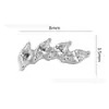 Ornamento piercing Binks F136 liga de titânio unicórnio cisne cavalo olho zircônia ouro rosca interna acessórios para brinco