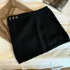 Zapatos Shang Algodón Estilo Coreano Estilo Ins Conjunto Mujer Primavera y Otoño Color Sólido Tejido Lana Cubre Trasero Versátil Adelgazante Falda de Capas