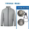 Ropa con Aire Acondicionado Ropa de Verano para Hombre con Ventilador Delgado Carga Ventilador de Enfriamiento Camisa Ropa para Trabajos de Construcción al Aire Libre en Verano
