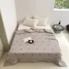 Colcha Coreana de Algodón Puro de Diez Capas para Todas las Estaciones sin Funda, Colcha Lavable a Máquina para Primavera y Otoño, Suave y Amigable con la Piel para Dormir Desnudo, Colcha de Gasa de Algodón para Invierno