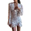 Vestido Otoño 2026 para Mujer Transfronterizo Europeo y Americano Dropshipping Moda Casual Estampado Francés Bodycon Falda Corta
