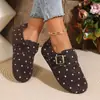 Otoño 2026 Nuevos Mocasines Mary Jane Lunares Cómodos sin Cordones Correa de Hebilla Talla Grande Comercio Exterior Cómodos para Conducir Zapatos de Mujer