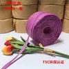 Cuerda de papel de paja de rafia en existencia, cuerda de papel de color con flores para regalo, embalaje de regalo, cuerda de encuadernación, cuerda de papel plana, té especial, protección del medio ambiente.