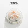 Flor de Porcelana Aromaterapia Difusor Artesanal Presente para Casa Enfeites Conjunto Caixa de Presente Flor de Peônia Óleo Essencial Cerâmica Presente Flor