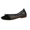 Nuevos Zapatos Planos de Verano 2025 para Mujer, Zapatos Mocasines Transpirables y Versátiles con Calados para Mujer, Zapatos para Mujer sin Cordones de Punta Cuadrada y Boca Baja