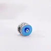 2025 Nuevo Panjia Exportación Aleación Hueca Azul Ojo Grande Cuentas Pulsera DIY Accesorios Joyería Mayoreo