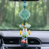 Colgante de perfume de coche de fábrica Xiangyun, calabaza de loto de jade verde, colgante creativo para decoración de coche, accesorios para coche al por mayor