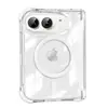Aplicable a funda de teléfono iPhone Duo, funda con eje central magnético, cobertura total, a prueba de caídas, tres materiales, funda protectora plegable Apple duo