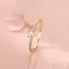 Anel de Prata de Lei S925 Coração Simples Zircônia Feminino Versátil Temperamento Estilo Cool Personalidade Joia de Mão Levemente Luxuosa Nova Dropshipping