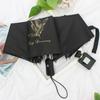 Paraguas automático para mujer, estudiante, de goma negra, protección solar, protección UV, plegable, para hombre, para sol y lluvia, grande, de fábrica