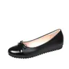 Zapatos Planos de Moda para Mujer de Talla Grande, Punta Redonda, Estilo Casual Transfronterizo Europeo y Americano, Estilo Coreano con Lazo, Nuevos al por Mayor de Talla Grande