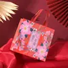 Caja de Dulces para Boda China Caja de Regalo Creativa para Boda Bolsa de Regalo Souvenir Caja de Dulces Festiva Roja Caja de Regalo
