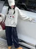 Sudadera para niña, nueva colección primavera/otoño 2026, top elegante de manga larga estilo coreano con cuello, moderno para niñas mayores