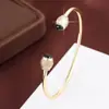 Pulseira Exquisita com Design de Baquetas da Moda Tendência Marca de Nicho Estilo Doce Cool Pulseira Aberta Joia Versátil para o Dia a Dia