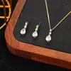 Conjunto de Brincos e Colar Weidni de Luxo Acessível, High-End, Elegante, Moderno e Versátil, Atacado para Mulheres