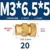 Latón Tierra Ocho Inyección de Fusión Caliente Embutido Estampado Moleteado Doble Paso Inserción Tornillo Tapa Tuerca Manguito Roscado de Cobre M2M4M5
